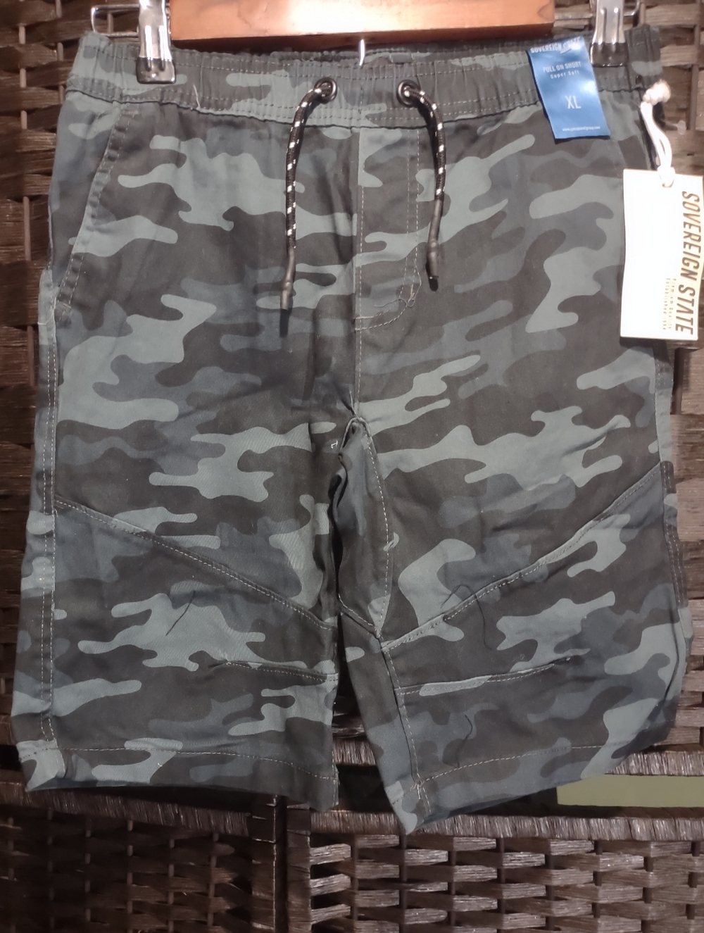 Sovereign State Camouflage Printed Shorts Boys XL
